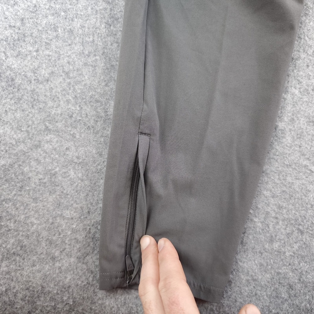 Gymshark Arrival Woven Joggers Mens Medium Silhouette Gray Zip Ankle Slim - Picture 4 of 13